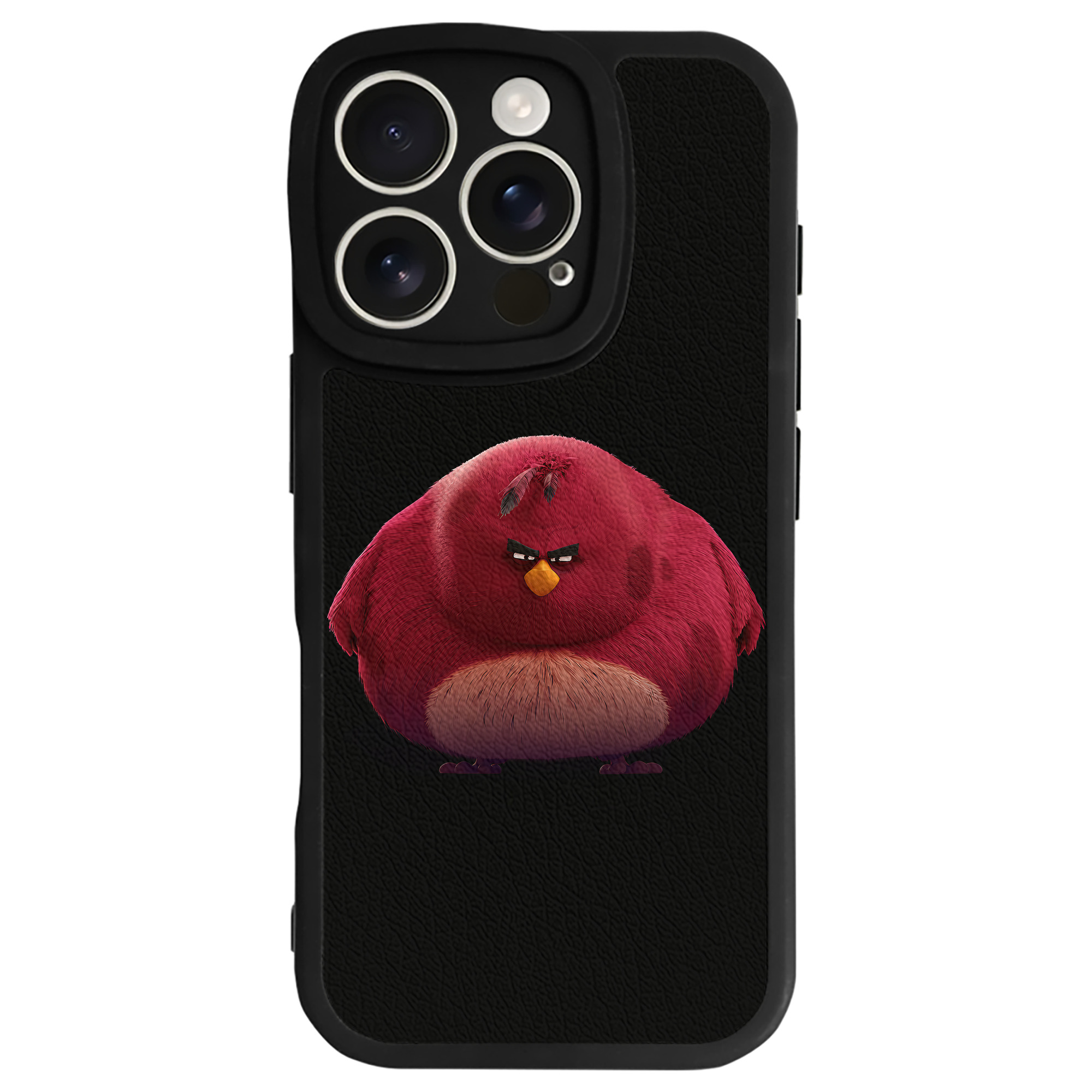 （画像用） Angry Birds アングリーバード 【iPhone 16シリーズ対応】シリコンスマホケース（レザー調） 材質：シリコン